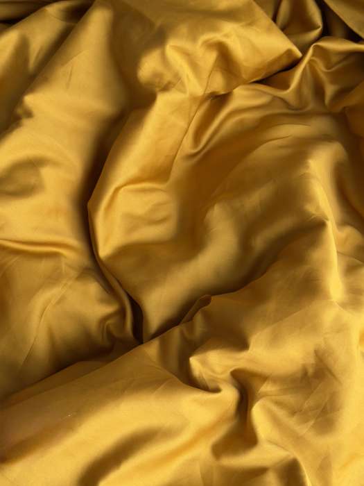 Комплект постельного белья из премиального сатина горчичного цвета из коллекции essential, 150х200 см Tkano TK24-DC0043