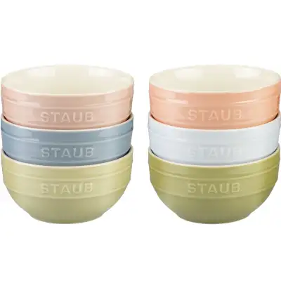 Набор мисок 14 см, 6 шт., разноцветные STAUB 1029319