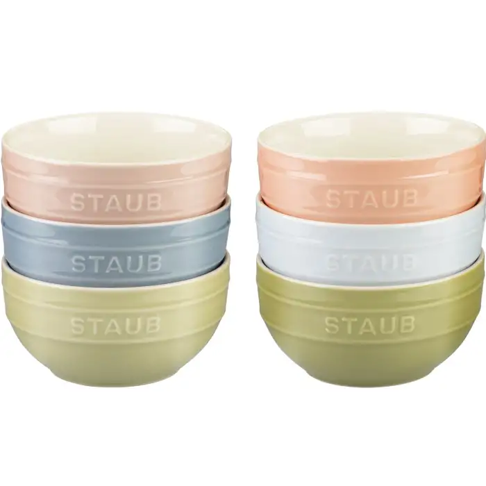 Набор мисок 14 см, 6 шт., разноцветные STAUB 1029319