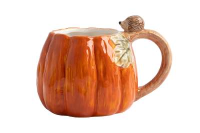Кружка, 340 мл, керамика, оранжевая, Тыква, Bright pumpkin ANNA LAFARG ANLAF-FDWS-031224-9