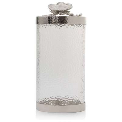 Банка для сыпучих продуктов большая Michael Aram Белая орхидея 29 см, стекло