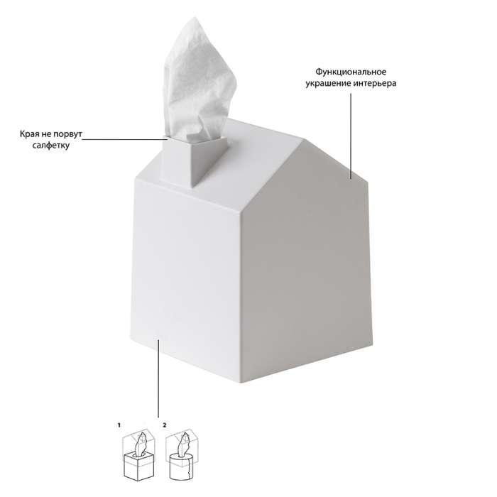Бокс для салфеток Casa белый UMBRA 023340-660