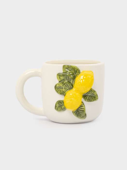 Кружка, 450 мл, фарфор P, молочная, Лимоны, Limoncello ANNA LAFARG ANLAF-ARJ-290525-2