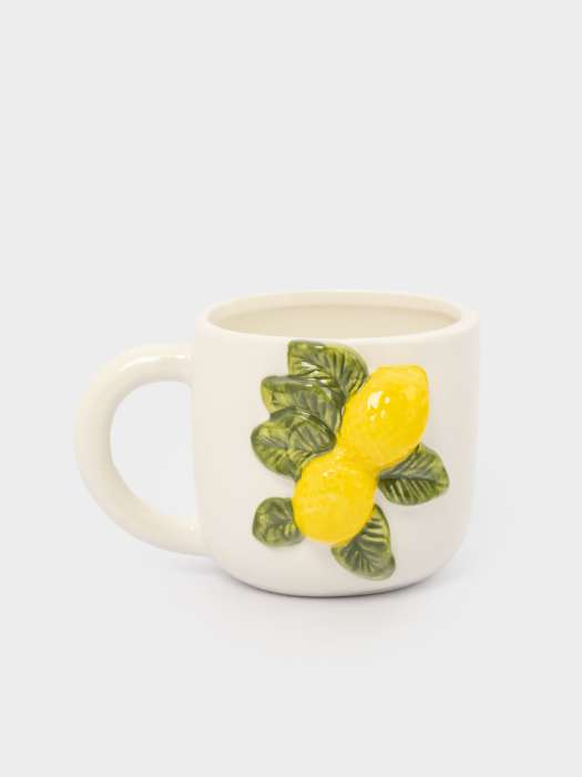 Кружка, 450 мл, фарфор P, молочная, Лимоны, Limoncello ANNA LAFARG ANLAF-ARJ-290525-2