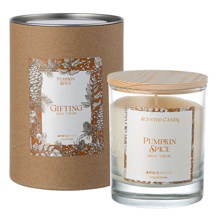 Свеча ароматическая gifting, pumpkin spice, 40 ч Ambientair VV401PKTO