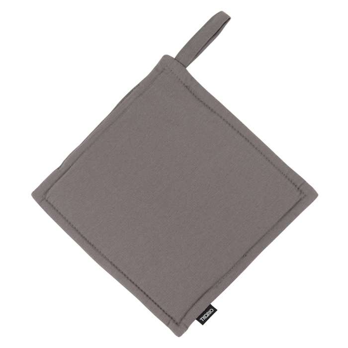 Прихватка из хлопка серого цвета из коллекции essential, 22х22 см Tkano TK20-PH0003