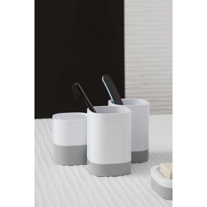 Стакан для зубных щеток tyer, 470 мл, белый/серый Bergenson Bjorn Bath BB000064