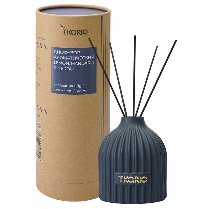 Диффузор ароматический lemon, mandarin & neroli из коллекции edge, 200 мл, тёмно-синий Tkano TK23-DIF0003
