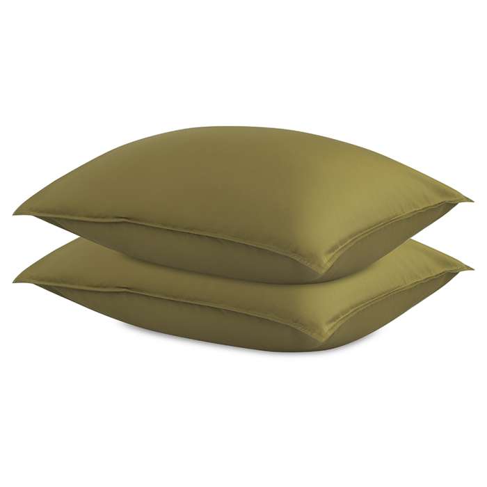Набор наволочек из премиального сатина оливкового цвета из коллекции essential, 50х70 см Tkano TK24-PC0003