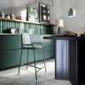 Стул барный ror, 2 frame, велюр, черный/зеленый LATITUDE RORBCH2FRBKVLRGRN