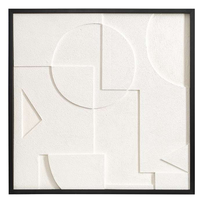 Панно декоративное с эффектом 3d minimalism, с черной рамой, 60х60 см Bergenson Bjorn BB0000589