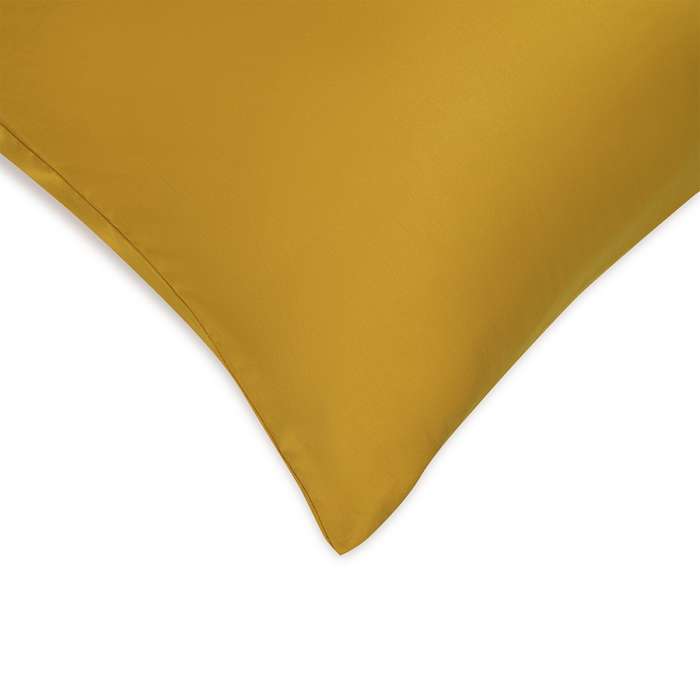 Комплект постельного белья из премиального сатина горчичного цвета из коллекции essential, 200х220 см Tkano TK24-DC0044