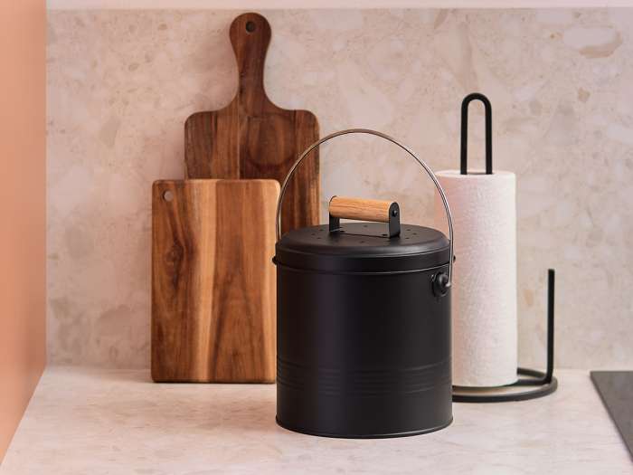 Контейнер для пищевых отходов с фильтром irmel, 3,5 л, графит Smart Solutions SS0000306