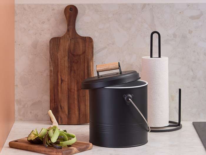 Контейнер для пищевых отходов с фильтром irmel, 3,5 л, графит Smart Solutions SS0000306