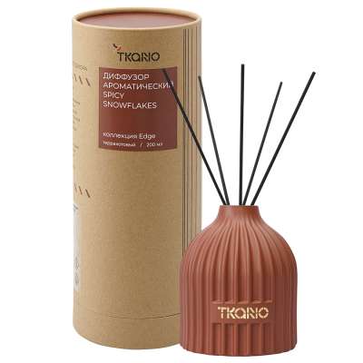 Диффузор ароматический spicy snowflakes из коллекции edge, 200 мл, терракотовый Tkano TK23-DIF0036