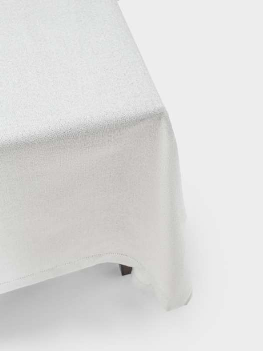 Скатерть, 160х160 см, полиэстер, серая, Cord ANNA LAFARG ANLAF-QFW25-4TCS