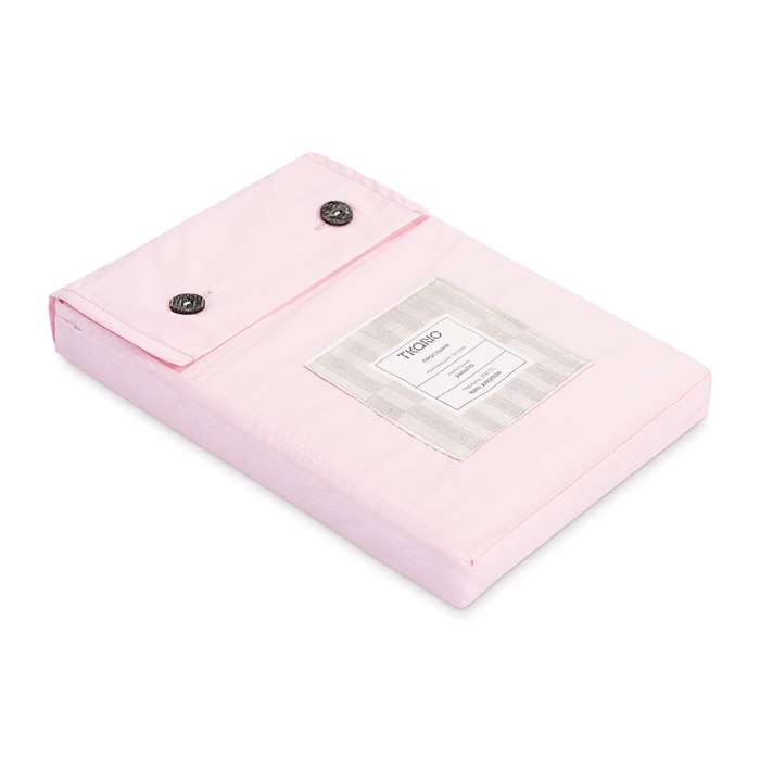 Простыня из перкаля розового цвета из коллекции stripes, 240х270см Tkano TK26-SH0007