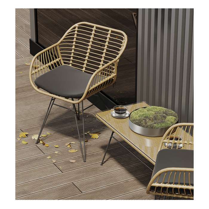 Стул vetle bent, ротанг Bergenson Bjorn BB0000475