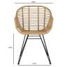 Стул vetle bent, ротанг Bergenson Bjorn BB0000475