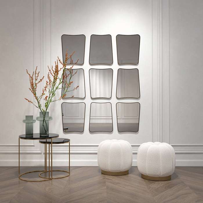 Набор из 2-х кофейных столиков hans, D40 см и D50 см, черный мрамор Bergenson Bjorn BB0000394