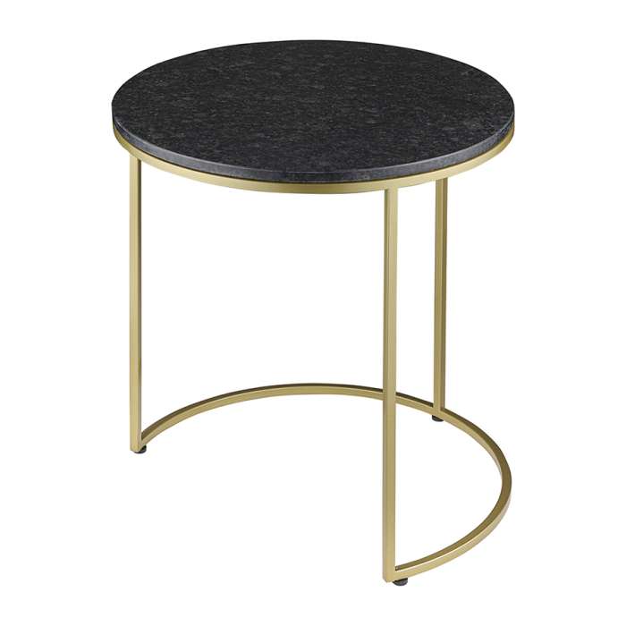 Набор из 2-х кофейных столиков hans, D40 см и D50 см, черный мрамор Bergenson Bjorn BB0000394