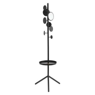 Вешалка напольная с полкой lingon, черная LATITUDE LT000022