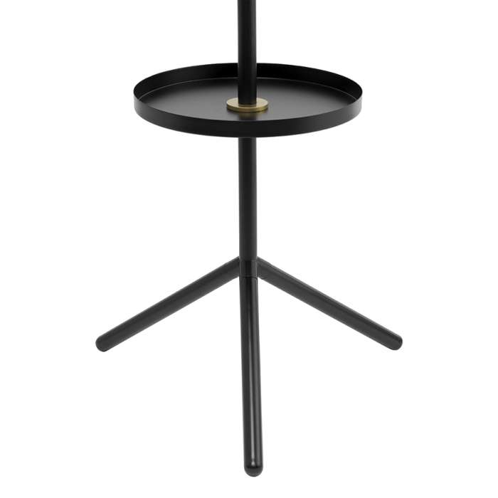 Вешалка напольная с полкой lingon, черная LATITUDE LT000022