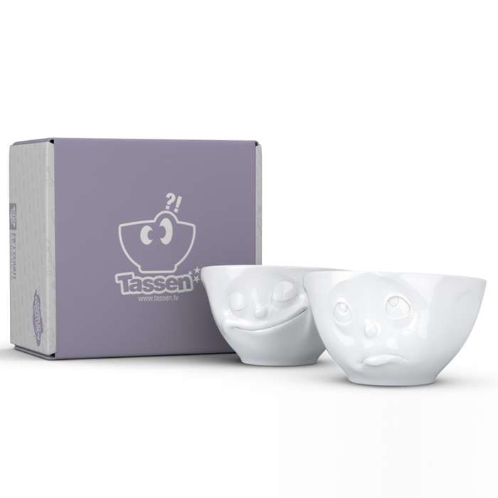 Набор из 2 чаш Tassen Happy & Oh please 200 мл белый T01.23.01