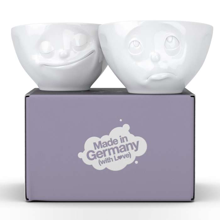 Набор из 2 чаш Tassen Happy & Oh please 200 мл белый T01.23.01