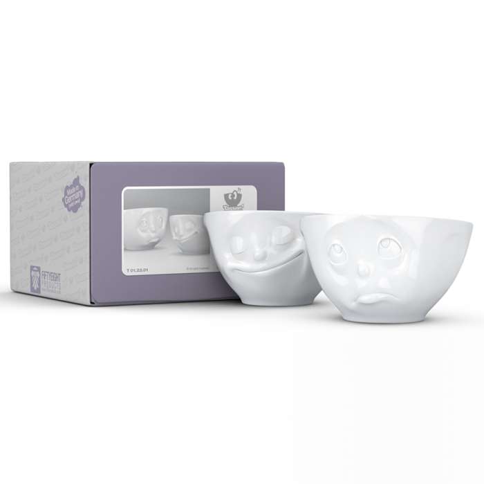 Набор из 2 чаш Tassen Happy & Oh please 200 мл белый T01.23.01