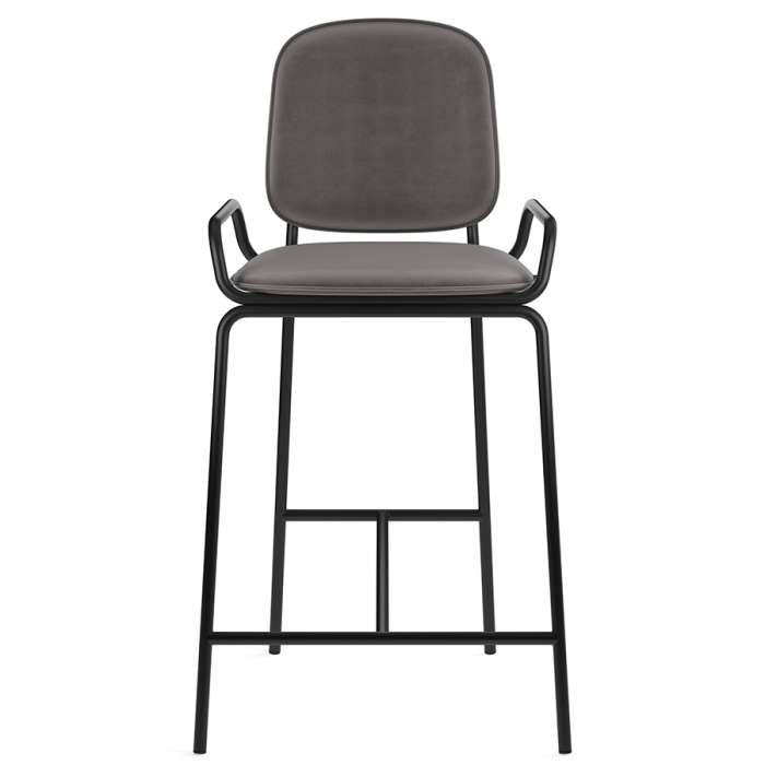 Стул полубарный ror, 2 frame, велюр, черный/серый LATITUDE RORBSCH2FRBKVLRGR