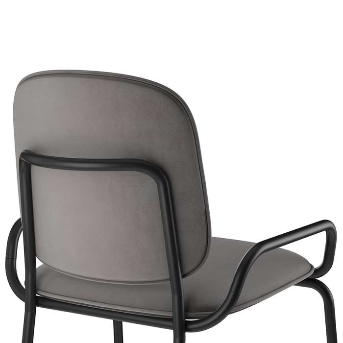 Стул полубарный ror, 2 frame, велюр, черный/серый LATITUDE RORBSCH2FRBKVLRGR