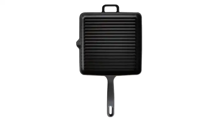 Сковорода-гриль квадратная Voeux Elegance 25х25 см, чугун, черная VOEUX VOX-8683642549179