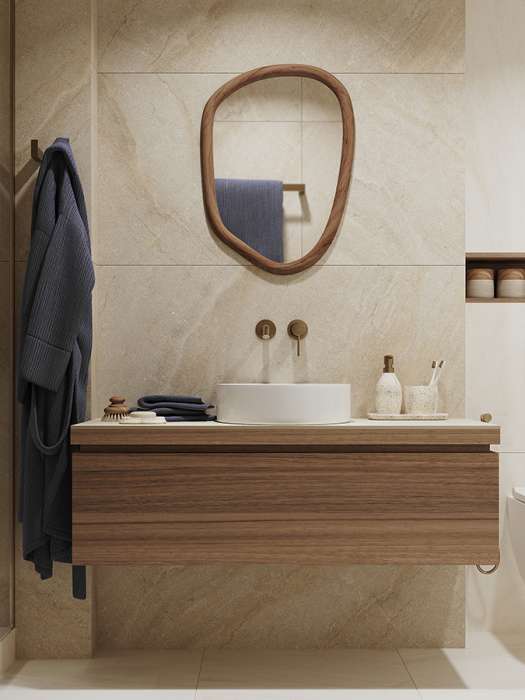 Подставка для ванных принадлежностей mosaic, светло-бежевая Bergenson Bjorn Bath BB0000931