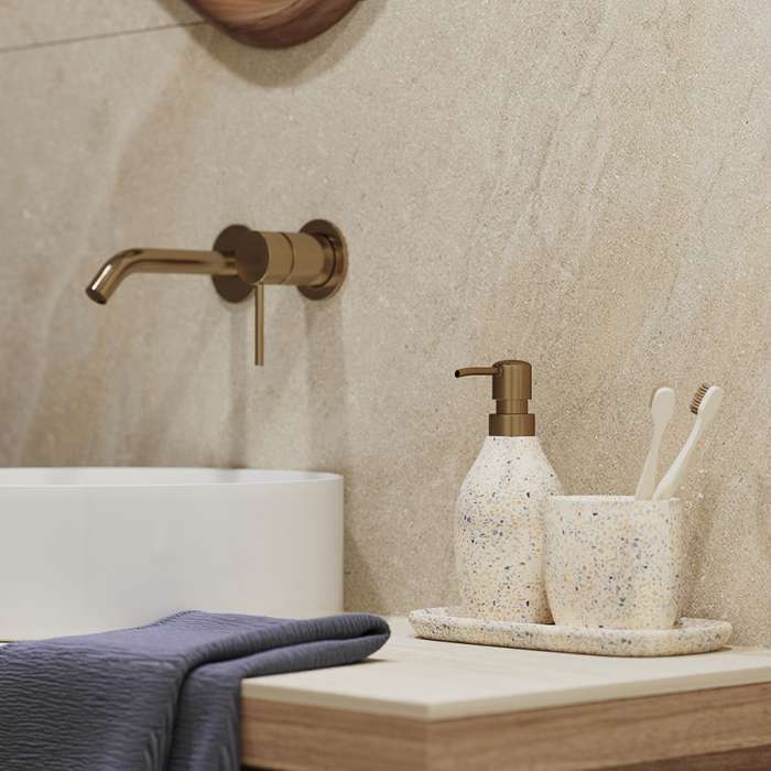 Подставка для ванных принадлежностей mosaic, светло-бежевая Bergenson Bjorn Bath BB0000931