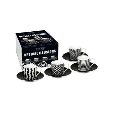 Кофейный набор эспрессо "Оптические иллюзии" 4 шт Koenitz 11 5 053 2808
