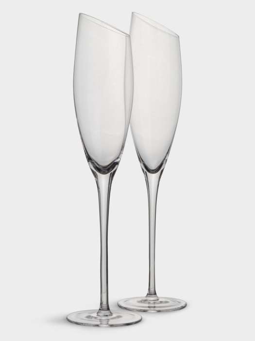 Бокал для шампанского, 180 мл, 2 шт, кристальное стекло, Violoncello ANNA LAFARG ANLAF-FL1119-C