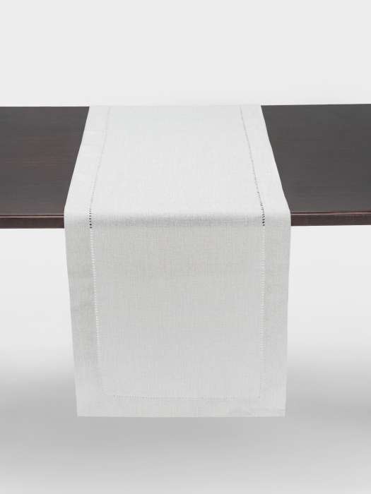 Дорожка настольная, 40х160 см, полиэстер, серая, Cord ANNA LAFARG ANLAF-QFW25-4TR