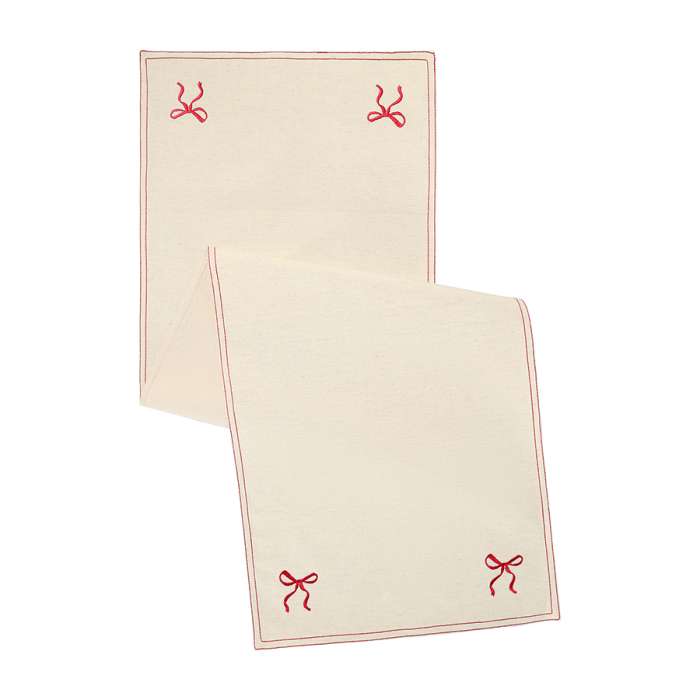 Дорожка на стол fancy bows бежевого цвета из коллекции essential, 45x150 см Tkano TK25-TR0007