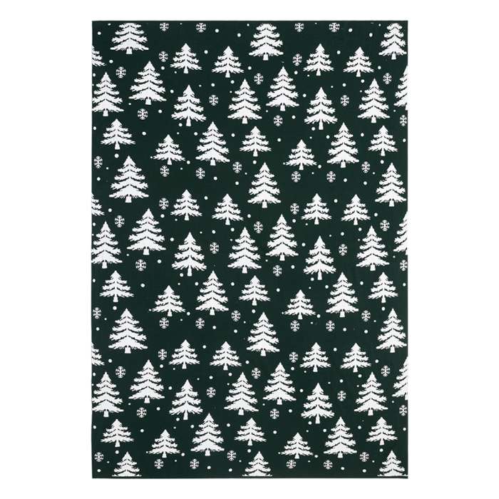 Плед вязаный с новогодним рисунком Морозный Лес из коллекции new year essential,130х180 см Tkano TK26-TH0005