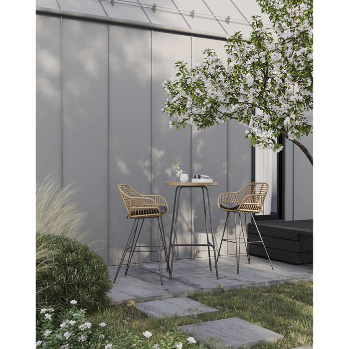 Стул барный vetle bent, ротанг Bergenson Bjorn BB0000476