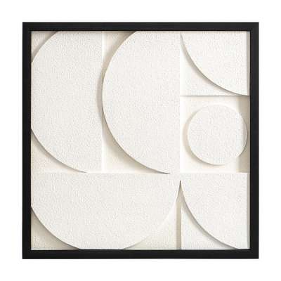 Панно декоративное с эффектом 3d minimalism, с черной рамой, 40х40 см Bergenson Bjorn BB0000606