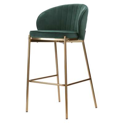 Стул барный coral, велюр, темно-зеленый Bergenson Bjorn BEBA-CO10888