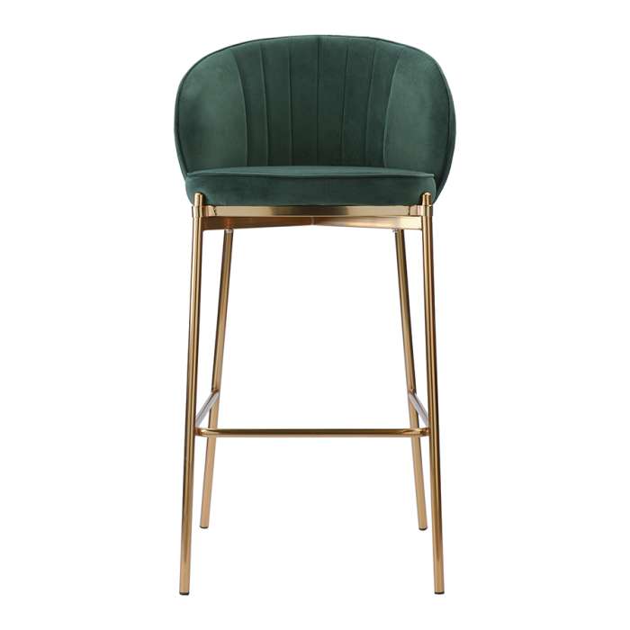 Стул барный coral, велюр, темно-зеленый Bergenson Bjorn BEBA-CO10888