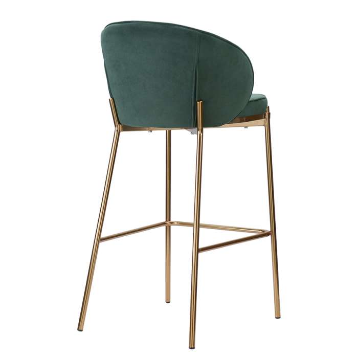 Стул барный coral, велюр, темно-зеленый Bergenson Bjorn BEBA-CO10888