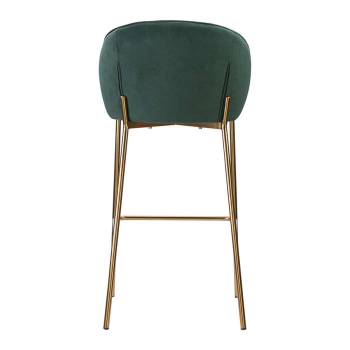 Стул барный coral, велюр, темно-зеленый Bergenson Bjorn BEBA-CO10888
