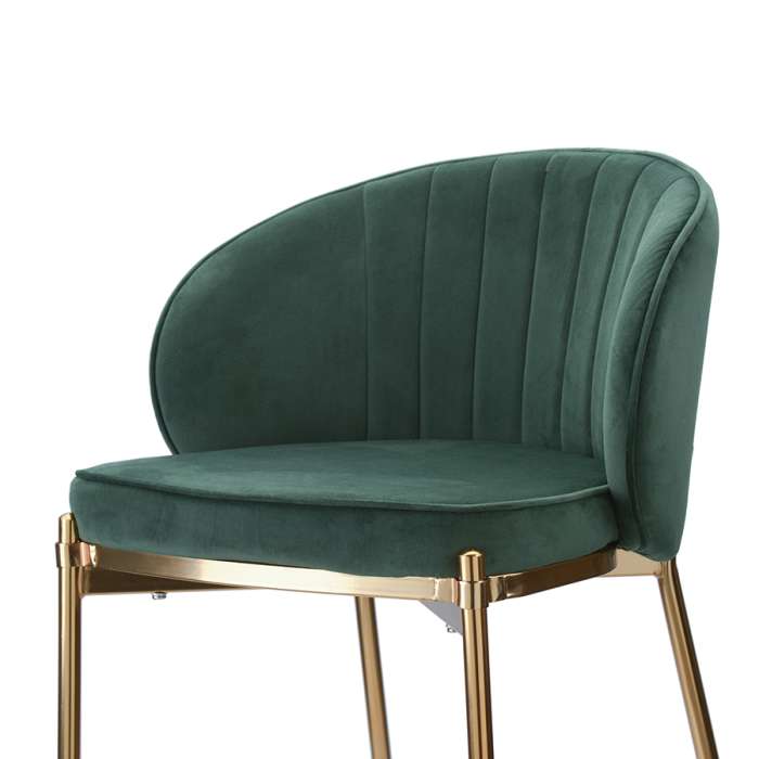 Стул барный coral, велюр, темно-зеленый Bergenson Bjorn BEBA-CO10888