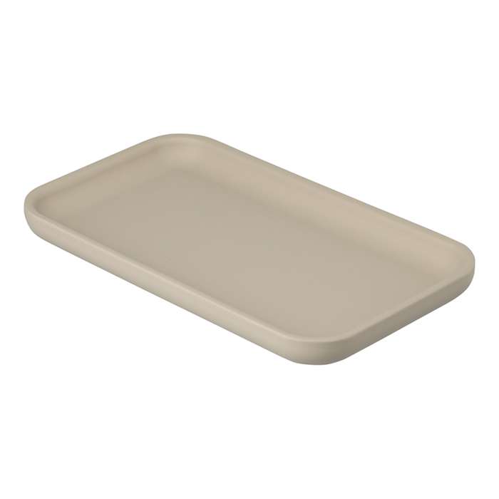 Подставка для ванных принадлежностей slim, светло-серая, большая Bergenson Bjorn Bath BB0000936