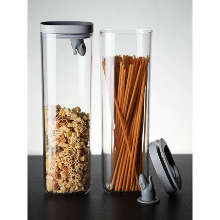 Контейнер для пищевых продуктов Lucky Mouse 2 л QUALY QL10347-CL-GY