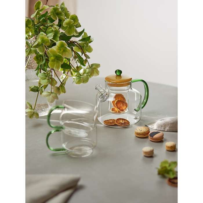 Набор кружек orb, 400 мл, прозрачные/зеленые, 2 шт. Liberty Jones LJ0000370